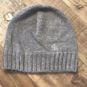 Vintage Lauren Ralph Lauren Women’s Beanie. Green Label -Wool Blend *Charcoal